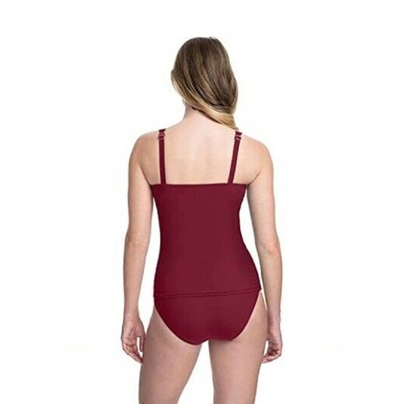 Gottex Women's Tutti Frutti Sweetheart Tankini Top Swimsuit Red 34 D-Cup $98 NWT - Picture 4 of 6